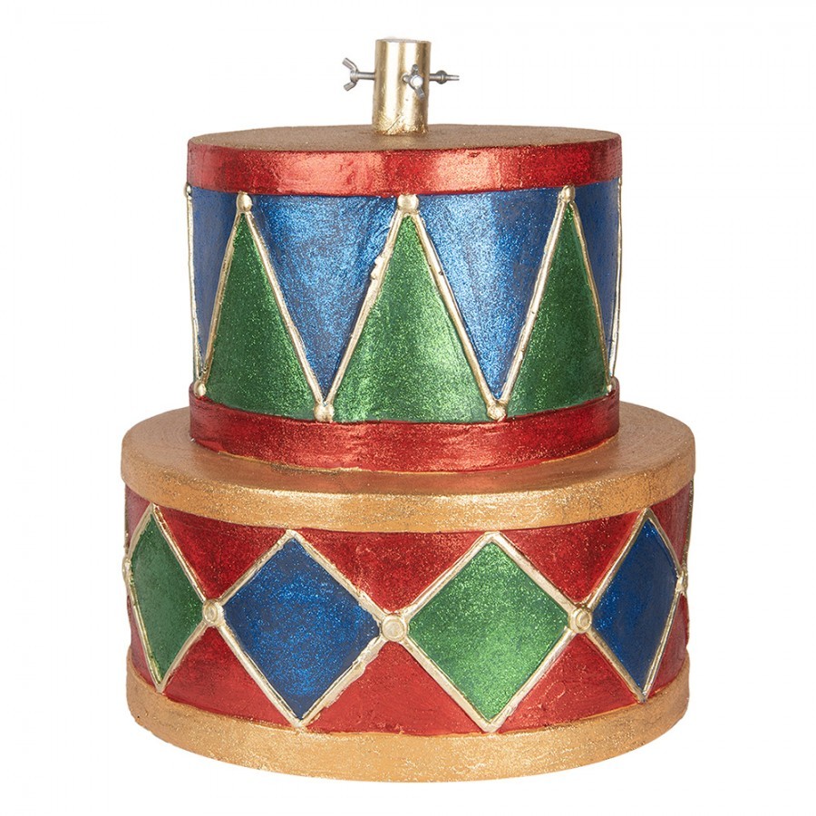 Stojan na vánoční stromek barevné bubny Drum - Ø 40*46 cm Clayre & Eef Stojan na vánoční stromek barevné bubny Drum - Ø 40*46 cm Clayre & Eef