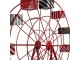Vánoční dekorace červené veliké ruské kolo Giant Wheel - 167*59*170 cm Clayre & Eef