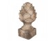 Béžovo-hnědá antik dekorace busta šiška - Ø 19*35 cm Clayre & Eef