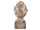 Béžovo-hnědá antik dekorace busta šiška - Ø 19*35 cm Clayre & Eef