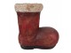 Vánoční dekorace santovo červená bota - 28*18*30 cm Clayre & Eef