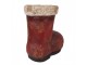Vánoční dekorace santovo červená bota - 28*18*30 cm Clayre & Eef