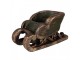 Vánoční dekorace zelené vintage sáně - 35*23*21 cm Clayre & Eef