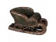 Vánoční dekorace zelené vintage sáně - 35*23*21 cm Clayre & Eef