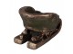 Vánoční dekorace zelené vintage sáně - 35*23*21 cm Clayre & Eef