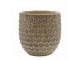 Latté obal na květináč se vzorem Gaston - Ø 14*14 cm Chic Antique