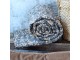 Tmavě šedý přehoz s listy Aix Vintage Quilt - 130*180 cm Chic Antique