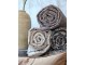 Šedý přehoz s květinami Aix Vintage Quilt - 130*180 cm Chic Antique