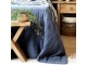 Tmavě šedý přehoz s opraným vzhledem Aix Vintage Quilt - 240*240 cm Chic Antique