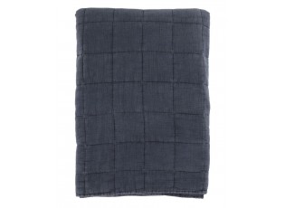 Tmavě šedý přehoz s opraným vzhledem Aix Vintage Quilt - 240*240 cm