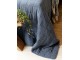Tmavě šedý přehoz s opraným vzhledem Aix Vintage Quilt - 240*240 cm Chic Antique