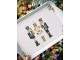 Bílý melaminový tácek s louskáčky Royal Nutcrackers - 13*21 cm Ostatn&iacute;