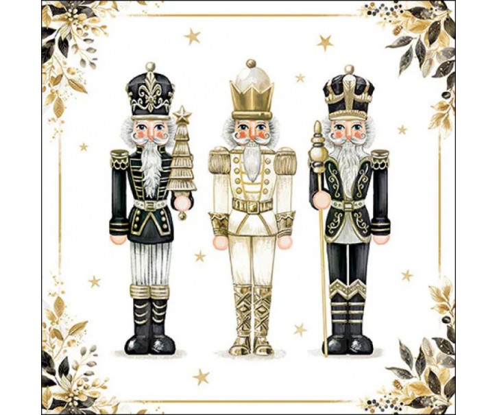 Ubrousky s Louskáčky Royal Nutcrackers - 33*33 cm (20ks) Ostatn&iacute;