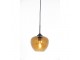Hnědé skleněné závěsné světlo Mayson brown and black - Ø 23*18 cm/E27/40W Light & Living