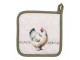 Béžová chňapka - podložka se slepičkami Barnyard Chicken - 20*20 cm Clayre & Eef