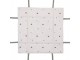 Bavlněný košík na pečivo se zajícem Natural Linen Easter - 35*35*8 cm Clayre & Eef