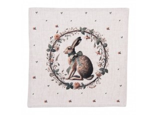 6ks bavlněný ubrousek se zajícem Natural Linen Easter - 40*40 cm