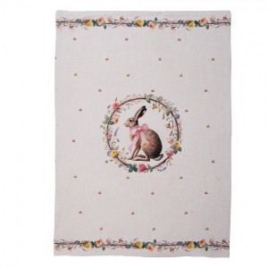 Utěrka zajíc s květy Easter Whispers Collection - 50*70 cm