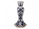 Porcelánový svícen s modrými květy Vintage Unique S - Ø 11*21 cm Clayre & Eef