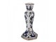 Porcelánový svícen s modrými květy Vintage Unique S - Ø 11*21 cm Clayre & Eef