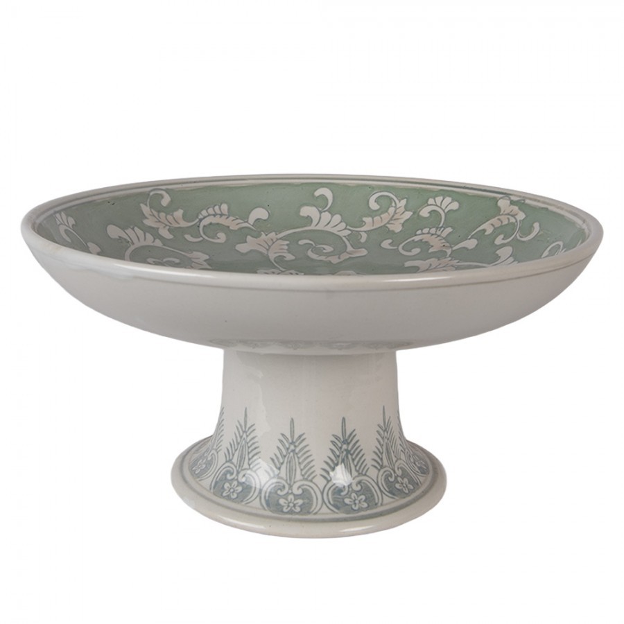 Porcelánová mísa na noze Vintage Unique - Ø 32*15 cm