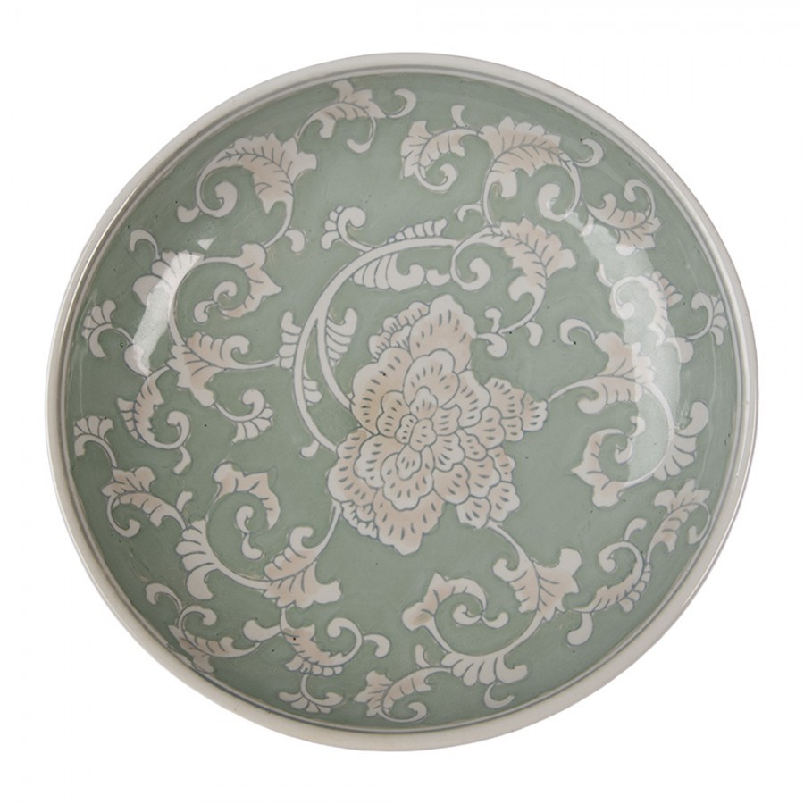 Porcelánová mísa na noze Vintage Unique L - Ø 32*15 cm Clayre & Eef Porcelánová mísa na noze Vintage Unique L - Ø 32*15 cm Clayre & Eef