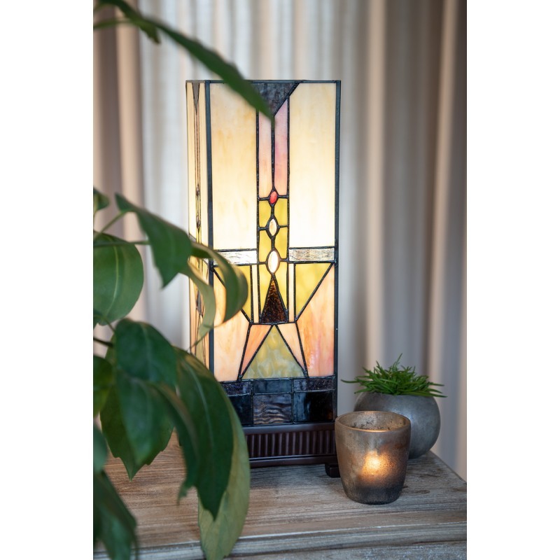 Stolní lampa Tiffany Cadence- 18*45 cm 1x E27 / max 60Watt Clayre & Eef Stolní lampa Tiffany Cadence- 18*45 cm 1x E27 / max 60Watt Clayre & Eef