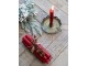 Červená úzká svíčka dinner red - Ø 2 *18cm / 7h Chic Antique