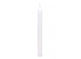 Bílá úzká svíčka dinner white - Ø 2*18cm / 7h
