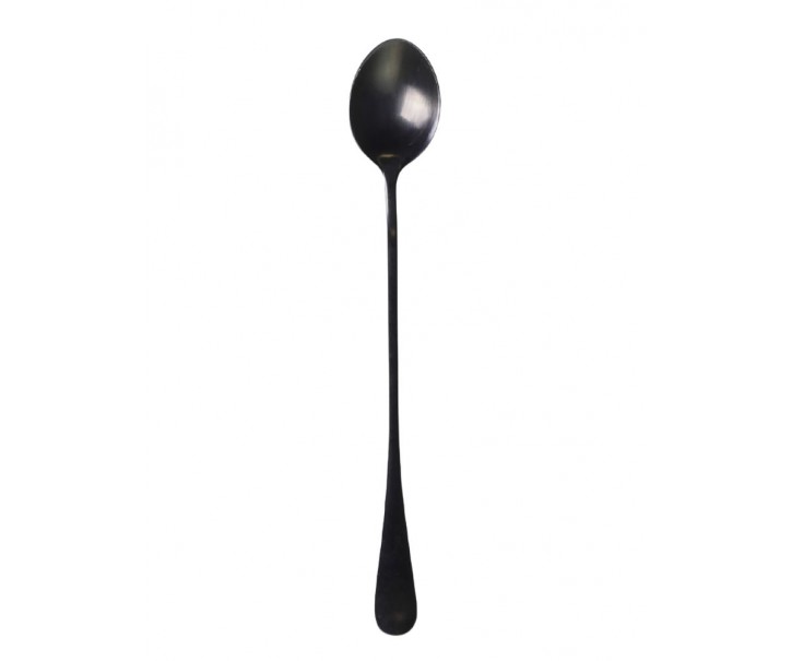 Granitová antik dlouhá kovová lžička Nordique Latté - 20cm Chic Antique
