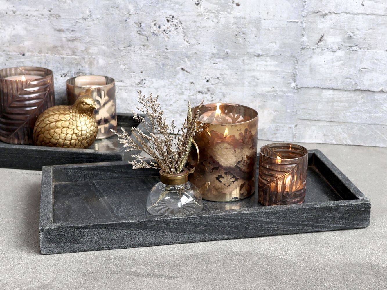 Granitový mramorový podnos Morlaix - 45*22*4 cm Chic Antique Granitový mramorový podnos Morlaix - 45*22*4 cm Chic Antique