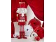Bílá antik závěsná kovová ozdoba rolnička Baub Xmas S - Ø 16*26 cm J-Line by Jolipa