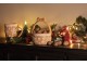 Hnědá keramická miska košík s vločkami Gingerbread - Ø15*21 cm Clayre & Eef