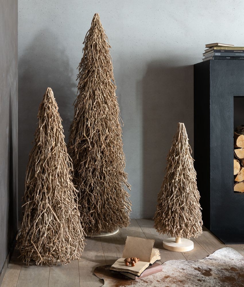 Přírodní dřevěný stromek Teatree Wood - Ø 47*120 cm J-Line by Jolipa Přírodní dřevěný stromek Teatree Wood - Ø 47*120 cm J-Line by Jolipa
