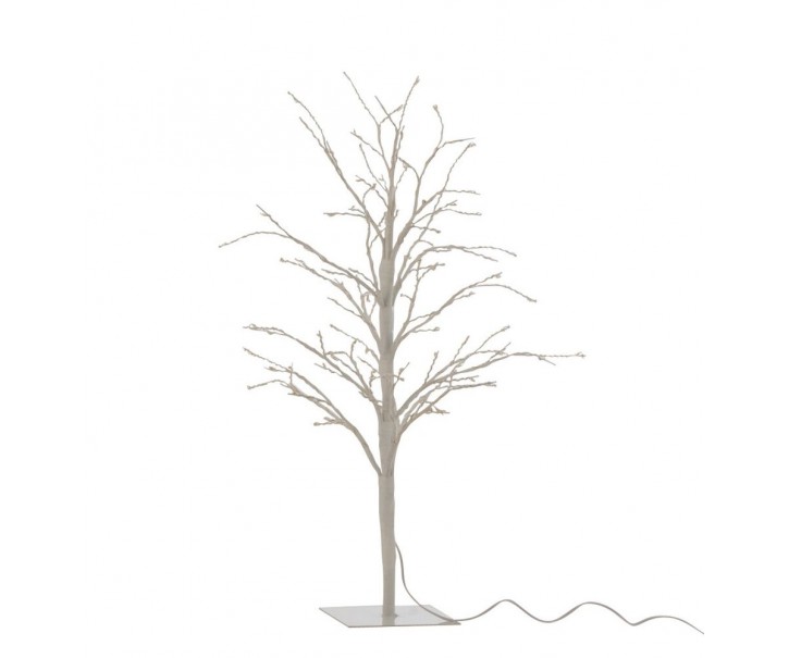 Dekorace bílý svítící stromeček Tree Bare Led S - Ø 20*57 cm J-Line by Jolipa