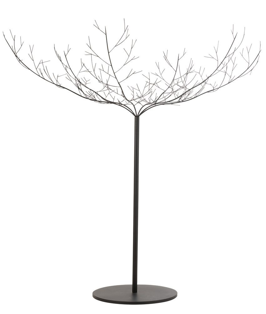 Černý veliký kovový dekorační strom Tree Black - 255*255*250 cm