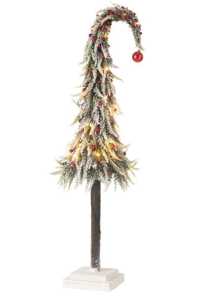 Vánoční zasněžený stromek s Led světýlky Xmas L - 23*100 cm