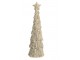 Třpytivý dekorační vánoční stromek Tree Verte - Ø 9*28 cm Chic Antique