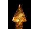 Růžový svítící skleněný stromek Tree Led - Ø 9*12 cm J-Line by Jolipa