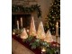 Růžový svítící skleněný stromek Tree Led - Ø 9*12 cm J-Line by Jolipa