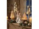 Růžový svítící skleněný stromek Tree Led - Ø 9*12 cm J-Line by Jolipa