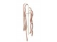 Růžová třpytivá dekorační převislá větvička s listy Branch Leaf - 60 cm J-Line by Jolipa