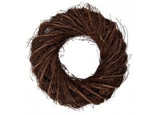 Přírodní hnědý proutěný věnec Woodly XS - Ø 30*8cm