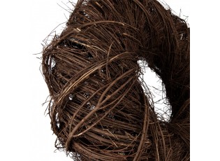 Přírodní hnědý proutěný věnec Woodly XL - Ø 50*13 cm