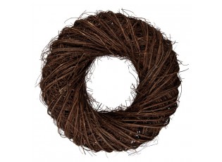 Přírodní hnědý proutěný věnec Woodly XL - Ø 50*13 cm