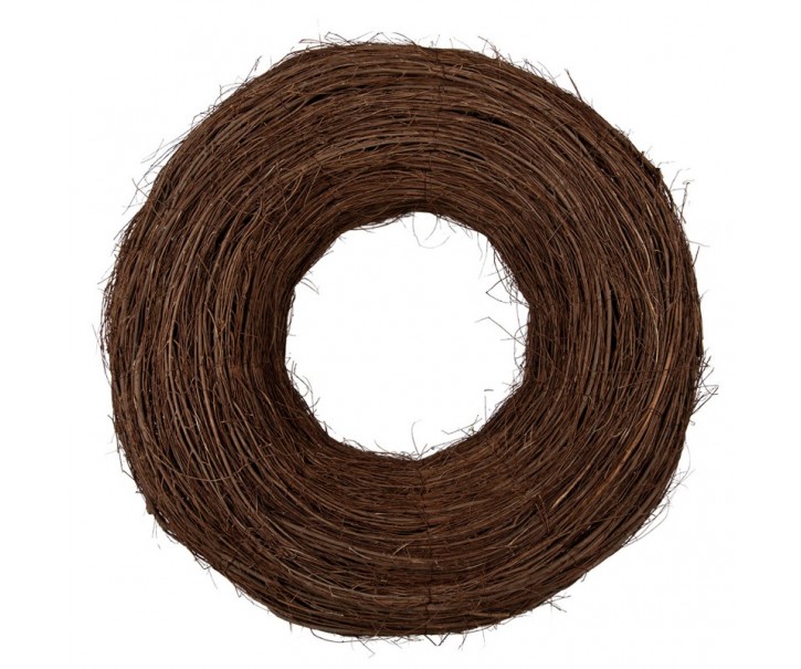 Přírodní hnědý proutěný jilmový věnec Elm XL - Ø 80*22 cm Clayre & Eef