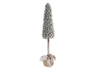Vánoční dekorace jehličnatý stromek v jutě - Ø 18*78 cm