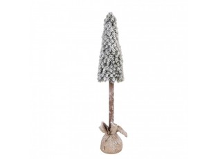 Vánoční dekorace jehličnatý stromek v jutě - Ø 19*97 cm