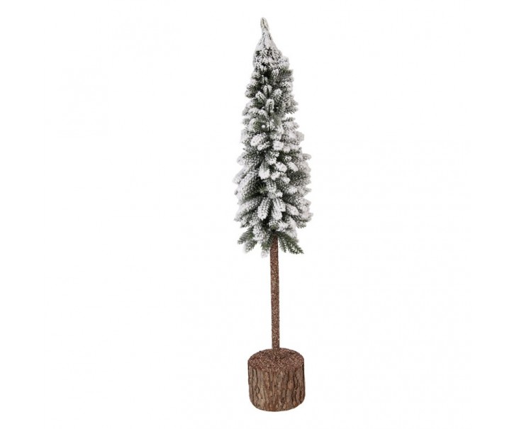 Vánoční dekorace jehličnatý stromek na dřevě L - Ø 10*60 cm Clayre & Eef