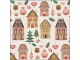 Krémové papírové ubrousky domečky Christmas - 33*33 cm (20ks) Ostatn&iacute;